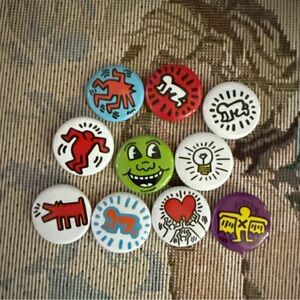 Keith Haring - Button Pin set of 10